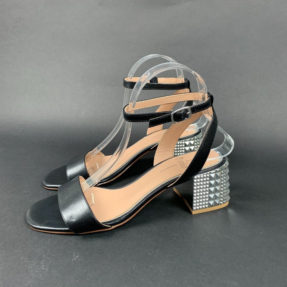 Linea Paolo Hilda Sandal Studded Block Heel NEW